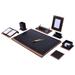 Ebern Designs Rakip Desk Organizer Set Faux Leather in Black | 23 H x 16 W in | Wayfair 4D2B334BA1D947D0BEDCCA172FEDF0B7