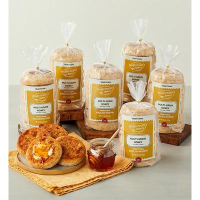 Multi-Grain Honey Traditional English Muffins - 6 Packages by Wolfermans