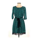 En Focus Studio Casual Dress: Teal Print Dresses - Women's Size 6