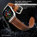 Bracelet rétro en cuir véritable pour Apple Watch pour Apple Watch 49mm 45mm 41mm 44mm 40mm 42mm