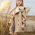Manteau Long polyvalent coupe-vent pour enfant Long manteau à la mode taille moyenne nouvelle
