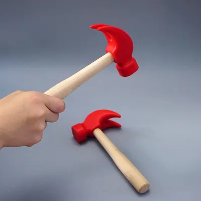 Mini marteau en bois de 16.5cm jouets pour enfants accessoires de jeu de simulation outils de