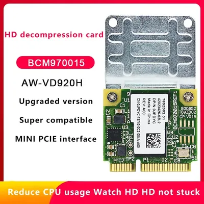 Décodeur vidéo HD 1080P BCM970015 Mini adaptateur PCI-E décodeur matériel pour ordinateur