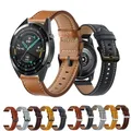 Bracelet en cuir pour montre connectée Huawei Watch 2 Sport 42mm 46mm 20mm 22mm Bracelet pour