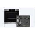 Klugmann Backofen-Set KO609TCX + KT604.5BGLD, 1-fach-Teleskopauszug, 9 Funktionen, Umluft, Grill-, Teleskopauszug, Timer, WOK 4kW!