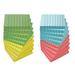 Lined Sticky Notes 3 x 3 20 Pack Box 2 000 Sheets (100/Pad) Self Stick Notes with Lines Assorted Pastel Colors by Better Office Products Post Memos Strong Adhesive 20 Pads in Box