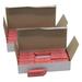 Natural Rubber Wedge Pink Erasers Small Box of 36 | Bundle of 2 Boxes