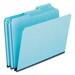 Pendaflex Pressboard Expanding File Folders 1/3-Cut Tabs: Assorted Legal Size 1 Expansion Blue 25/Box (9300T13)