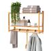 ClosetMaid 2 Piece Bamboo Solid Wood Accent Shelf w/ Towel Bar in Brown | 15.7 H x 23.6 W x 9.2 D in | Wayfair 10000-02529