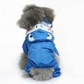 Dog Raincoat Waterproof Puppy Rain Jacket with Hood for Small Medium Dogs Rain/Water Resistant for Small Dogs Lightweight Packable Dog Slicker Rain Jacket