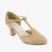 Dance Shoes Ballroom 2.5 Character T-Strap So Danca CH57 Tan 11.5W Adult