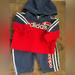 Adidas Matching Sets | Adidas Baby Boy 2 Pc. Set, Sweatshirt And Sweatpants, Size 12 Months | Color: Blue/Red | Size: 12mb