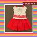 Disney Dresses | Disney Junior Minnie Mouse Tulle Dress (4t) | Color: Red/White | Size: 4tg