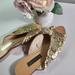 Zara Shoes | Gold Sequin Sandals #Sandals #Summer | Color: Gold | Size: 9