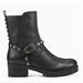 Nine West Shoes | Black Studded Biker Boots | Color: Black | Size: 8.5