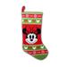 Disney Holiday | Nwt 19" Disney Mickey Mouse & Friends Minnie Mouse Knit Christmas Stocking | Color: Green/Red | Size: Os