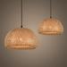Lighting Rattan Lamp Handmade Bamboo Chandelier Retro Cafe Bar Lounge for Garden Restaurant Bedroom with