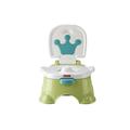 Fisher-Price HPY93 - Babytöpfchentraining mit Fußbank mit Musikgeräuschen und abnehmbarem Sitzring, königliches Töpfchen mit Fußbank, grün, Babyzubehör