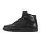 soulsfeng High Top Trainers Men Leather Black Trainers Mens Fashion Sneakers for Women Unisex Running Trainers Hi-Top Jogging Fitness Sports Outdoor Shoes Size 10