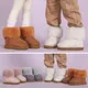 Bottes de neige à la mode pour herbe d beurre chaussures d'hiver accessoires bonbons document pour