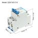 Miniature Circuit Breaker Low Voltage AC 10A 400V 2 Pole DZ47-63 C10 - White, Blue