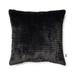 Drew & Jonathan Home Cut Faux Fur Solid Decorative Pillow 20 X 20 Black