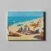 Dovecove Day at Sea Vintage Beeach Multicolor - Wrapped Canvas Graphic Art Canvas | 18 H x 24 W x 3 D in | Wayfair 3542BB5A35114E78B1BE871B07A689AA