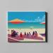 Dovecove Dream of Summer Vintage Beach Multicolor - Wrapped Canvas Graphic Art Canvas in White | 24 H x 36 W x 3 D in | Wayfair