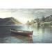 Millwood Pines Wooden Boat Floating - Wrapped Canvas Photograph Canvas | 8 H x 12 W x 1.25 D in | Wayfair 4356BD79D9FF444696AEED3117CBB3BE