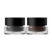 2 in 1 Black and Brown Gel Eyeliner Set Set Water Proof Smudge Proof 2 Pcs Eye Makeup Brushes Included