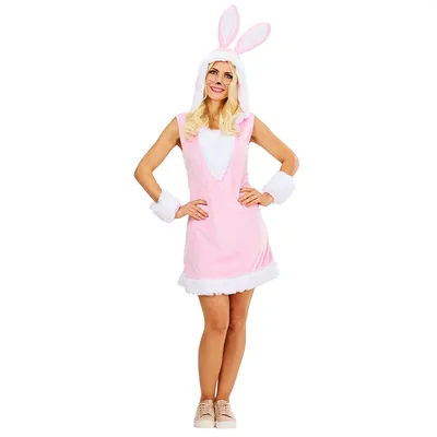 buttinette Kleid Hase, rosa/weiß Image