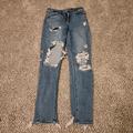 American Eagle Outfitters Jeans | Ae Curvy Hi Rise Jegging Jeans | Color: Blue/White | Size: 4