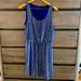 Madewell Dresses | Madewell Dress. Navy And Off-White Shades. | Color: Blue/White | Size: 6