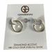 Giani Bernini Jewelry | Giani Bernini Earrings Diamond Accent 18k Gold Over Sterling Silver 15mm Dia Nwt | Color: Gold | Size: Os