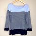 J. Crew Tops | J. Crew Preppy Striped Women’s Xl Nautical Soft Long Sleeve Blouse Tee Shirt Top | Color: Blue | Size: Xl