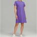 Lululemon Athletica Dresses | Lululemon Classic Fit Cotton Blend T Shirt Dress New Size 4 | Color: Purple | Size: 4
