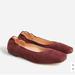 J. Crew Shoes | Anya Scrunchie Ballet Flats In Suede | Color: Tan | Size: 7.5
