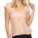 Free People Tops | Free People Womens Top Besties Slim Lace Sleeveless Pink Size S | Color: Pink | Size: S