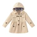 Sodopo Toddler Kids Baby Girl s Hooded Trench Coat Baby Toddler Boys Windbreaker Jacket Detachable Hooded Uniform Coat for Kids Lightweight Jackets