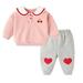 2 Year Old Girls Clothes Receiving Blanket Headband Set Children Kids Toddler Baby Girls Cartoon Long Sleeve Sweatshirt Pullover Tops Cute Print Trousers Pants Outfit Baby Clothes Girl Thick