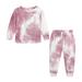 Baby Blankets And Headband Baby Blankets for Girls Kids Toddler Boy Girls Clothes Sports Casual Tie Dye Prints Long Sleeves Sweartershirt Elastic Waist Pants Set Outfit Girls 3 Piece Set