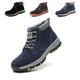 Safety Boots Womens Mens Safety Shoes with Steel Toe Cap Non-Slip Water Resistant Comfortable Work Boots Blue Size 11.5 EU 46