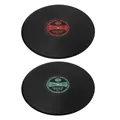 Retro Vinyl Record Coaster Placemat Round Heat Resistant Silicone Drink Mat Home Table Tea Coffee