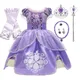 Robe Sofia pour filles de 3 6 8 10 ans Costume de princesse pour fête d'anniversaire Halloween