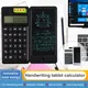 Mini calculatrice scientifique pliable à 10 chiffres avec écran LCD tablette d'écriture numérique