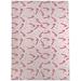 KAVKA DESIGNS Candy Cane Kisses Hard Floor Straight Chair Mat 0.08 H x 48.0 W x 72.0 D in Blue | 0.08" H x 72" W x 48" D | Wayfair