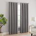 Eclipse Cannes Magnitech 100% Blackout Curtain, Rod Pocket, Seamless Magnetic Closure (1 Panel) Metal in Gray | 84 H x 40 W in | Wayfair