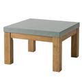 Latitude Run® Momig Outdoor Side Table Wood/Stone/Concrete in Gray/Green/Brown | 16.3 H x 26 W x 26 D in | Wayfair 7371E5EF581746AAB1B421C2AF9CEA02