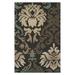 Superior Lowel Damask Indoor Outdoor Area Rug 6 x 9 Brown