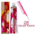 Relights /56 Red-violet violet Wella COLOR TOUCH by WeIIa Demi-Permanent Haircolor Dye Ammonia-Free Hair Color - Pack of 2 w/ Sleek Pink Argan Comb